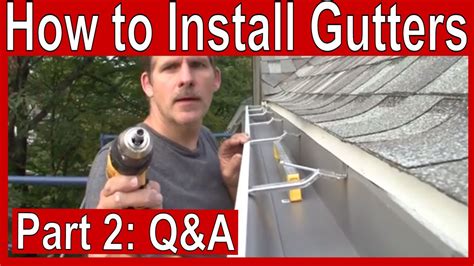 How To Install Gutters Home Depot Installing Home Depot Gutters - YouTube